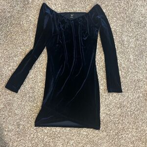 Windsor dark blue Sheath Dress with Sleeves